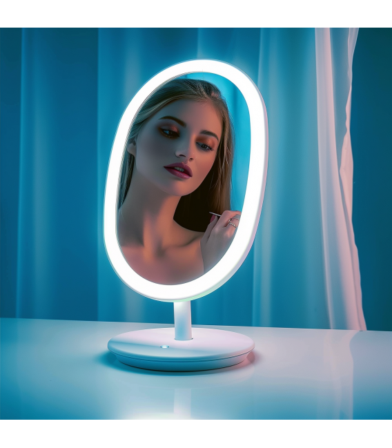 Enhance Your Beauty with LED Table Mirror PRINCESSA White – photo