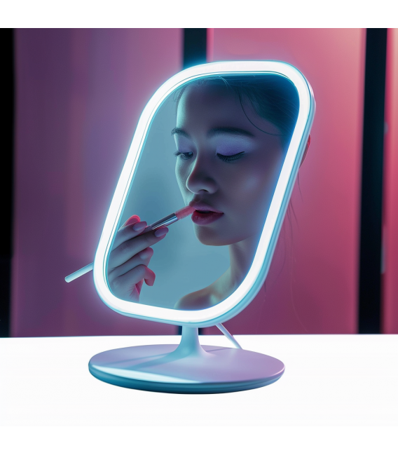 Enhance Your Beauty with LED Table Mirror PRINCESSA White – photo