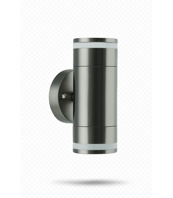 Dustproof TARAS WLL 2 x GU10 Inox Outdoor Luminaire – photo
