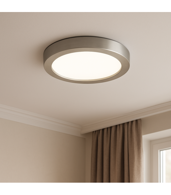 Stropna LED svetilka MARTIN C 12W NW - mat krom – fotografija