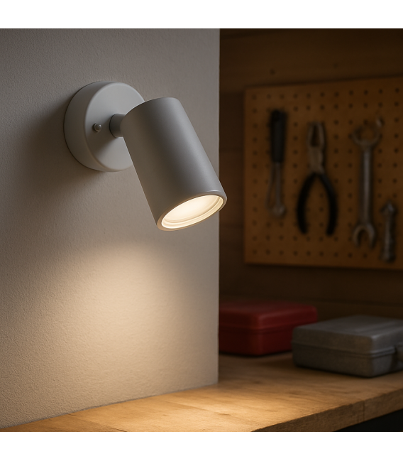 DARIA SPT GU10 White Luminaire - Solution d'éclairage élégante – Photo