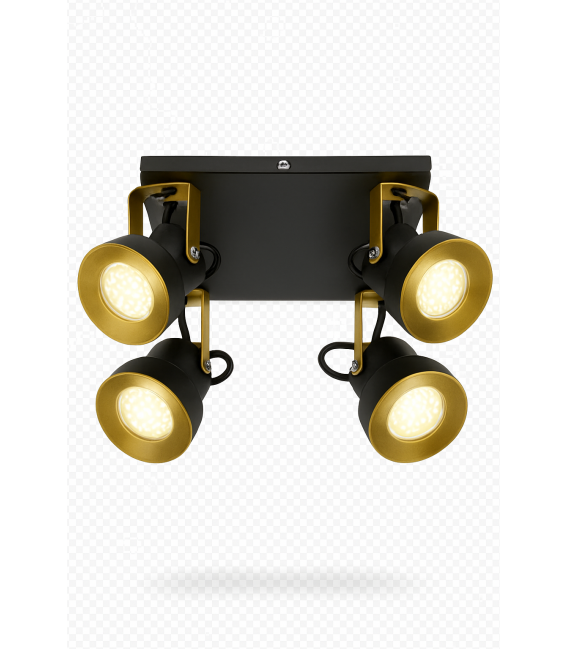 Schwarze Leuchte MARIO GU10 4D - Einzigartige Beleuchtungslösung – foto