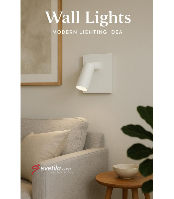 FONO WLL GU10 Apparecchio LED bianco Telefono con mensola USB – Foto