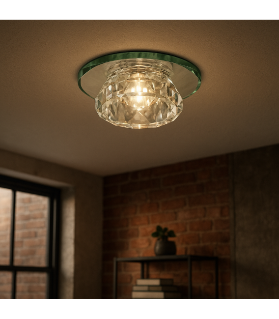 Luminaire encastré Crystal MIRA C G4 Clair (HL801) – Photo