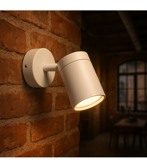 Luminaria TENOR GU10 1C blanca - Solución de iluminación elegante – foto