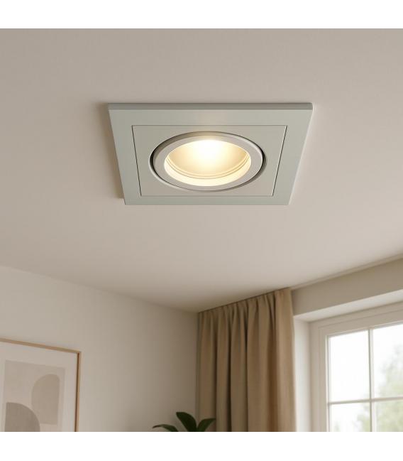 Elegante apparecchio da incasso BORYS D GU10 Silver 220V, 50W – Foto