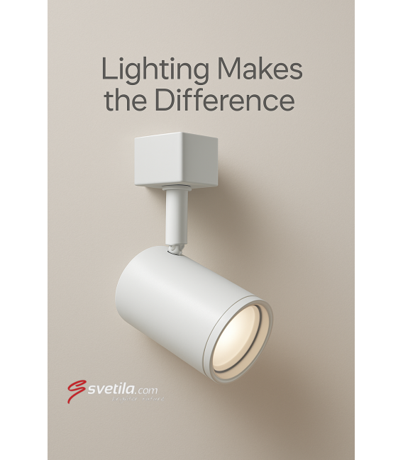 HAGA GU10 White - Premium Track Light Luminaire – photo