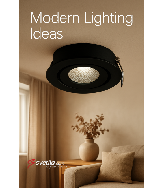 MATI C 1.5W NW LED-Einbauleuchte Dekorativ Schwarz – foto