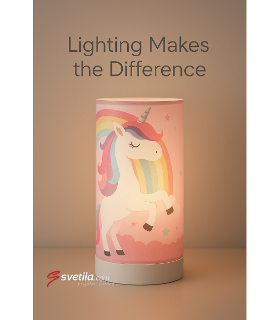 Unicorno MILA LED 3W Gros - Lampada da tavolo unica nel suo genere – Foto