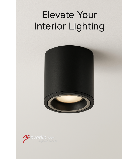 INDI C GU10 Noir Plafonnier – Photo