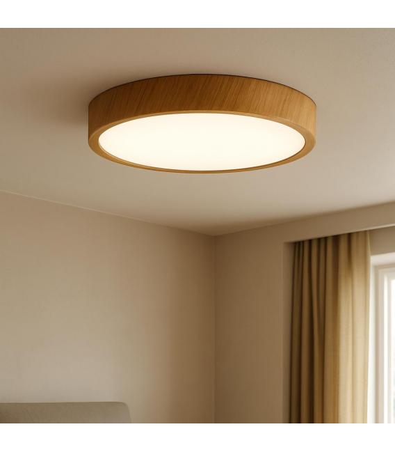 Ceiling LED Luminaire ATUT C 18W NW - Oak Finish – photo