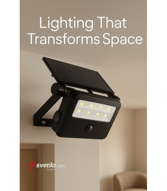 Projecteur solaire à LED avec détecteur de mouvement - SANTOR 2W CW – Photo