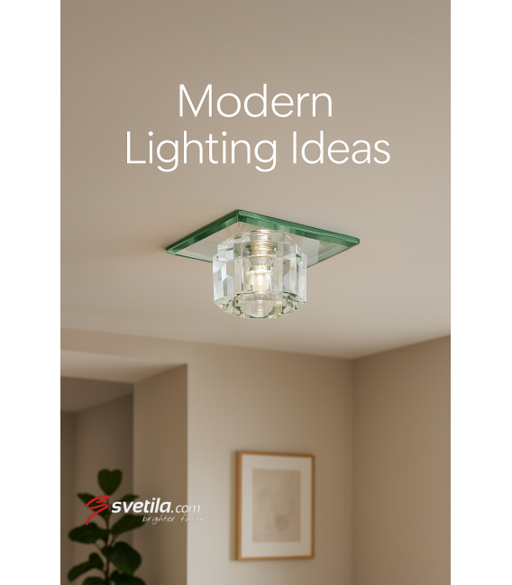 Deckeneinbau-Kristallleuchte MIRA D G4 Klar (HL800) 12V 20W Warmweißes Licht – foto
