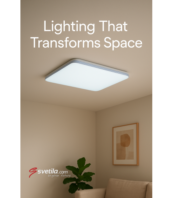 Ceiling LED Luminaire ADIS D Slim 28W NW IP44 - Water-Resistant – photo