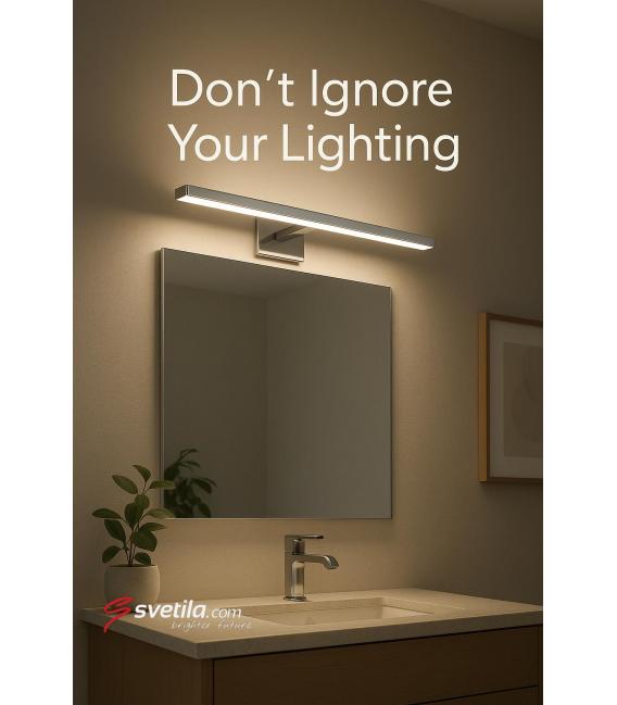 Wasserbeständige LED-Wandleuchte MARTA 8W Chrom NW – foto