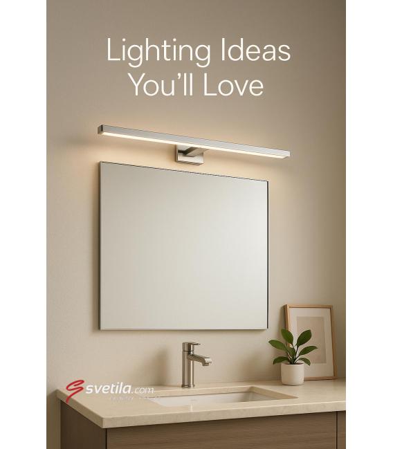 Luminaria LED de pared resistente al agua MARTA 8W Cromo NW – foto