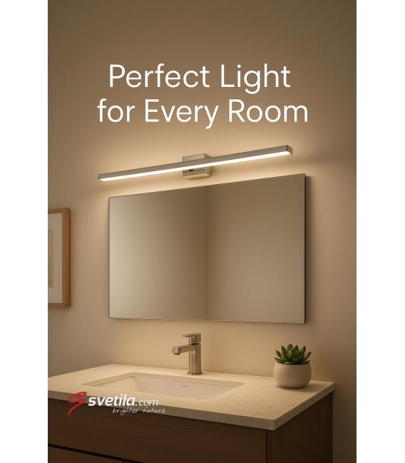 Water-Resistant LED Wall Luminaire MARTA 8W Chrome NW – photo