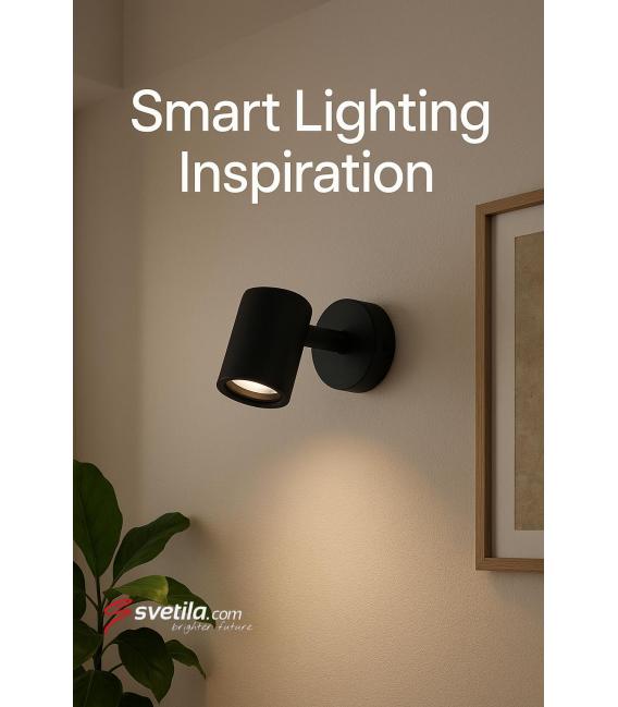 Apparecchio TENOR GU10 1C nero - Soluzione illuminotecnica esclusiva – Foto