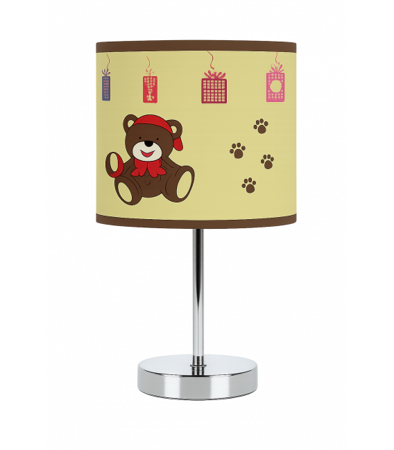 NUKA E14 Marrón - Preciosa lámpara de sobremesa infantil de diseño – foto