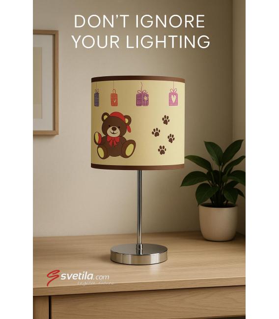 NUKA E14 Brown - Beautiful Children's Table Lamp Design – photo