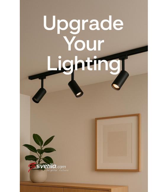 HAGA GU10 Black - Track Light Luminaire – photo