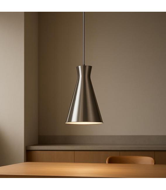 VERONE 12 Pendant Light Brushed Silver Metal – photo