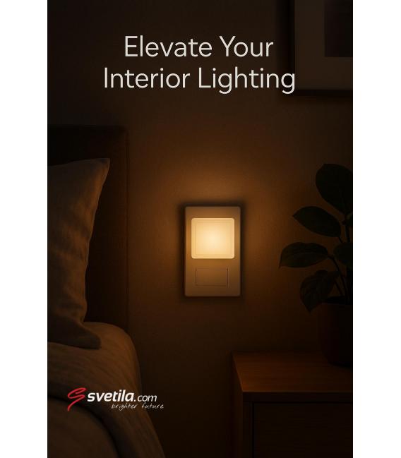 LED Nightlight Plug-in OLO 0,7W White – photo