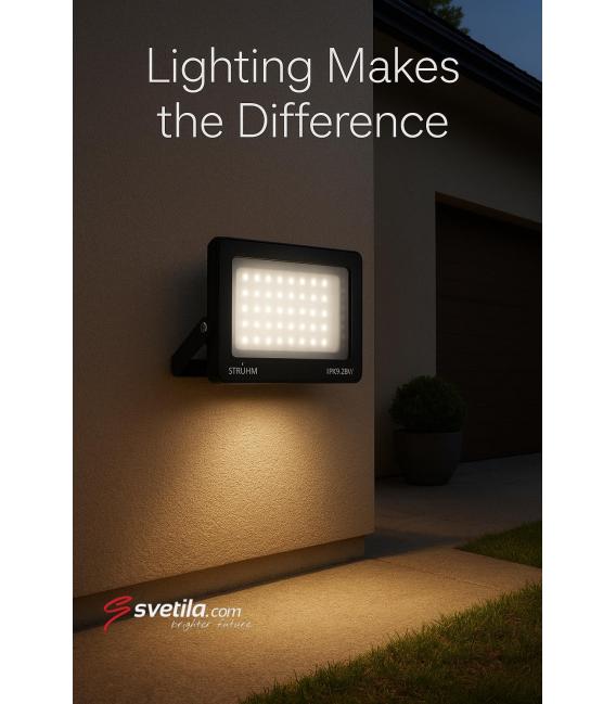 20W črna RGBW LED reflektorska svetilka - oblikovanje tabličnega računalnika – fotografija