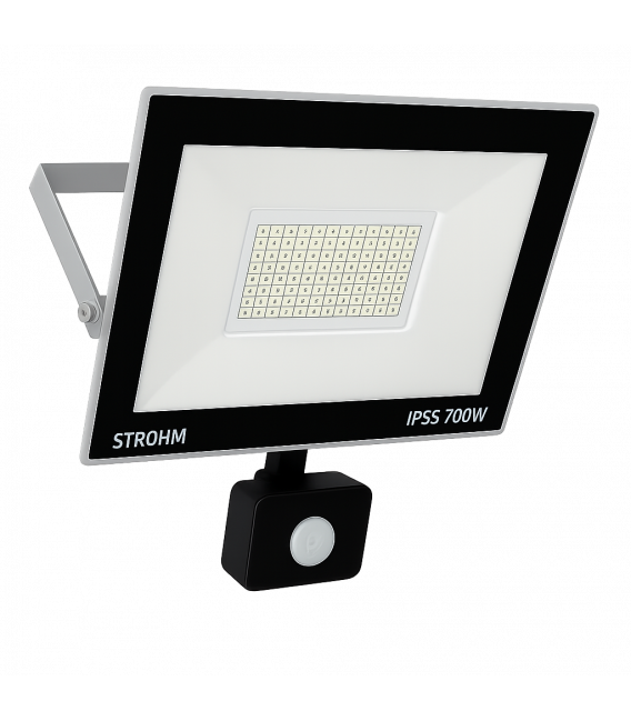 LED-Strahler mit Bewegungssensor 100W Grau CW – foto