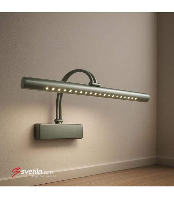 BRENA Luminaire LED 6W en Chrome Mat - Idéal pour les peintures – Photo