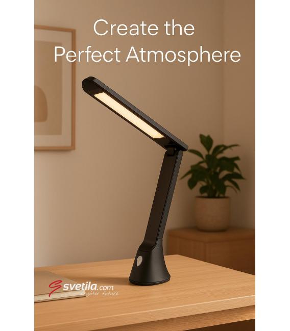 GIBON Black LED Desk Lamp - Adjustableness & White Light – photo