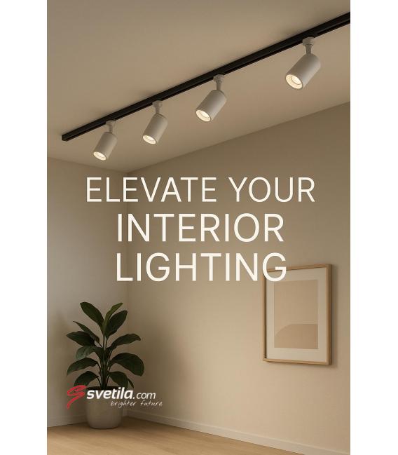 Silver CONNECTOR I - Luminaire pour système de rail de première qualité – Photo