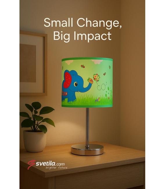 NUKA E14 Blue Table Lamp - Beautiful Children's Design – photo
