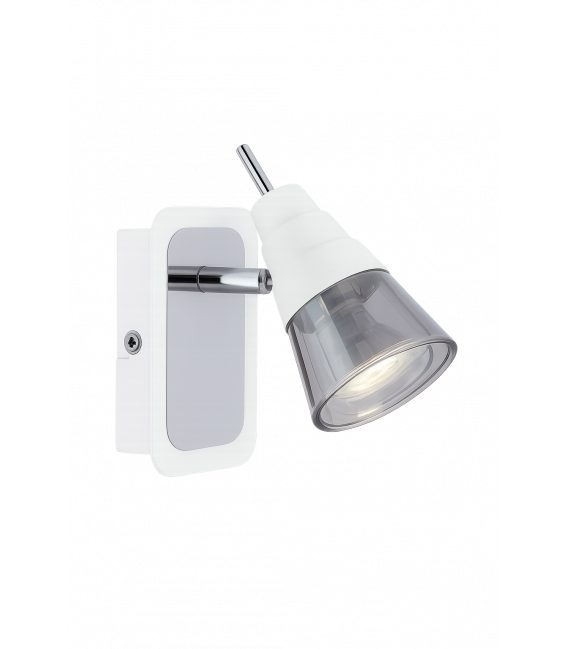 Elegante apparecchio TOMI GU10 1D cromo e bianco - Illuminazione unica – Foto