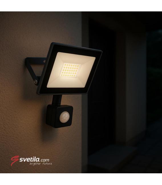 LED reflektor s senzorjem gibanja 30W Grey NW – fotografija