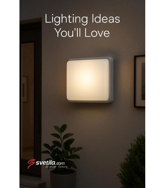 Luminaire anti-poussière MAJOR D 18W Blanc NW - Eclairage de façade extérieur – Photo