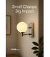 LED NELI 1L 6W WW cromo 12144-38848