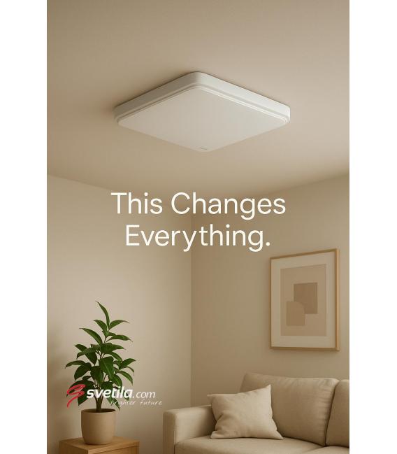 Ceiling LED Luminaire SOLA D Slim 28W NW - Water-Resistant – photo