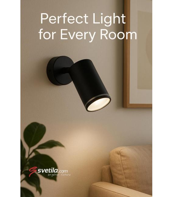 ZULA SPT GU10 Black - Un luminaire unique pour votre espace – Photo