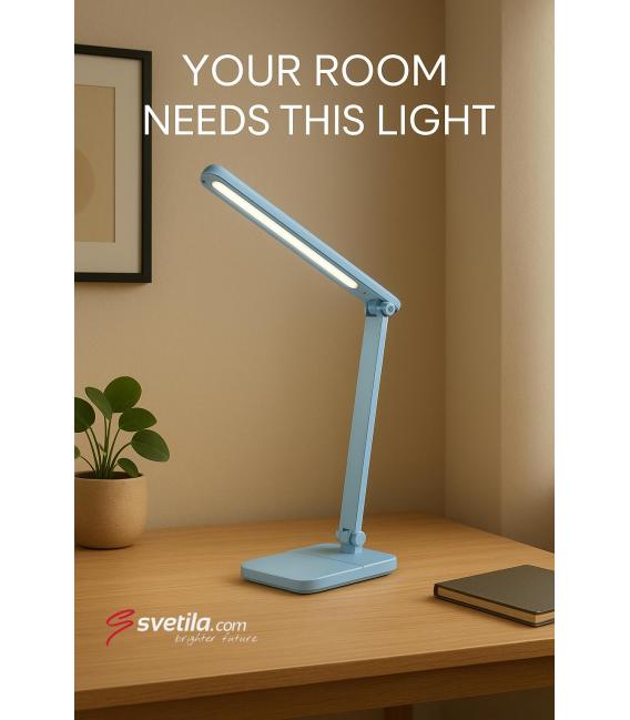 ZET Blue LED Desk Lamp - Adjustableness, Touch Colour Control – photo