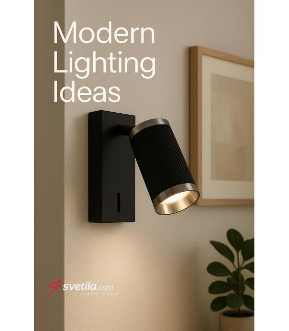 FRIDA WLL GU10 Black Chrome Switch -  svetilka – fotografija