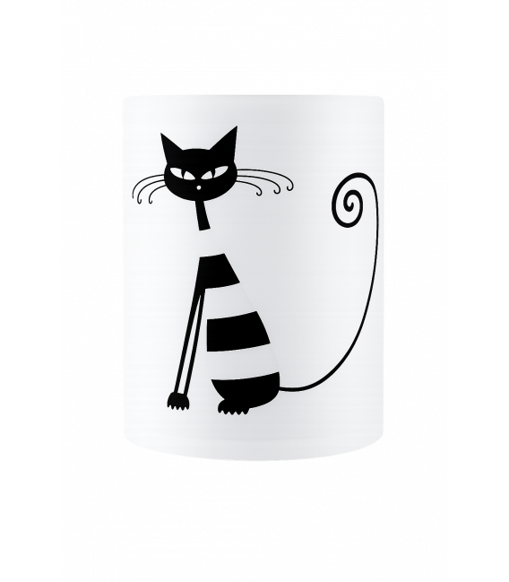 Lampe de table unique ZYTA Cat Motiv E14 - Illuminez votre espace – Photo