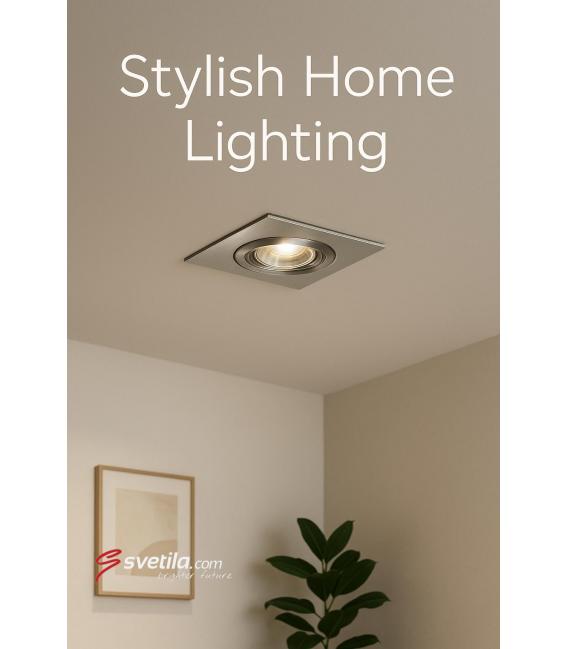Lámpara empotrada LED GOL D 1.6W NW Decorativa, Cromo mate – foto