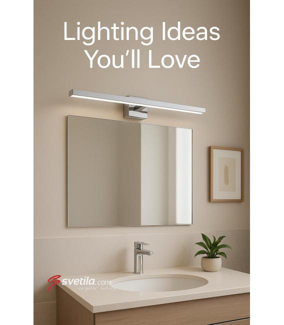 Wasserbeständige LED-Wandleuchte MARTA 8W Chrom NW – foto