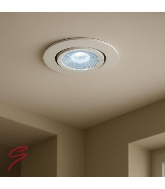 Stropni vgradni LED reflektor MONI C 5W WW bela – fotografija