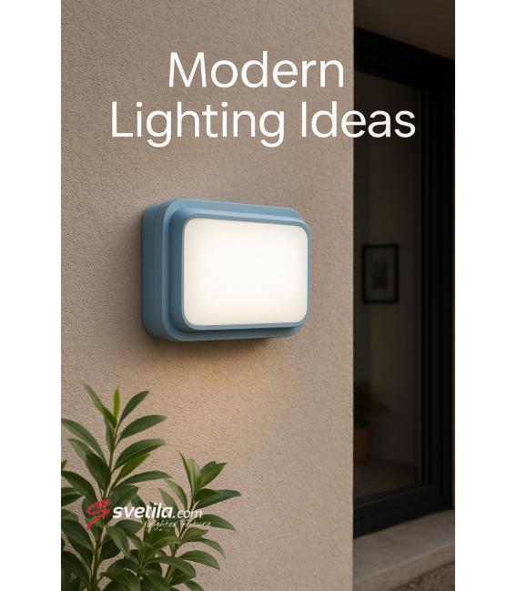 Luminaria de fachada exterior antipolvo 24W blanca - FILIP D – foto