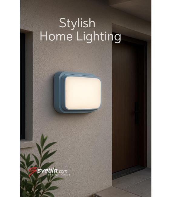 Luminaire de façade extérieur blanc 24W étanche à la poussière - FILIP D – Photo