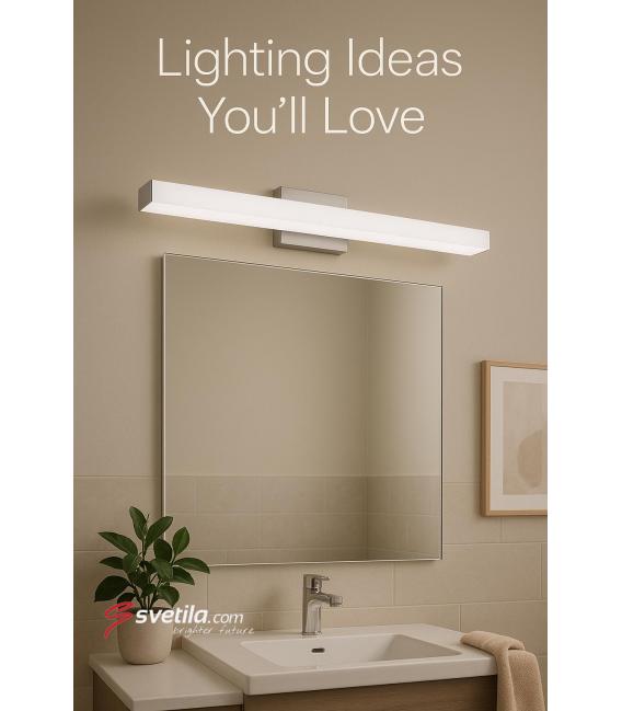 Apparecchio LED a parete resistente all'acqua 12W Chrome NW – Foto