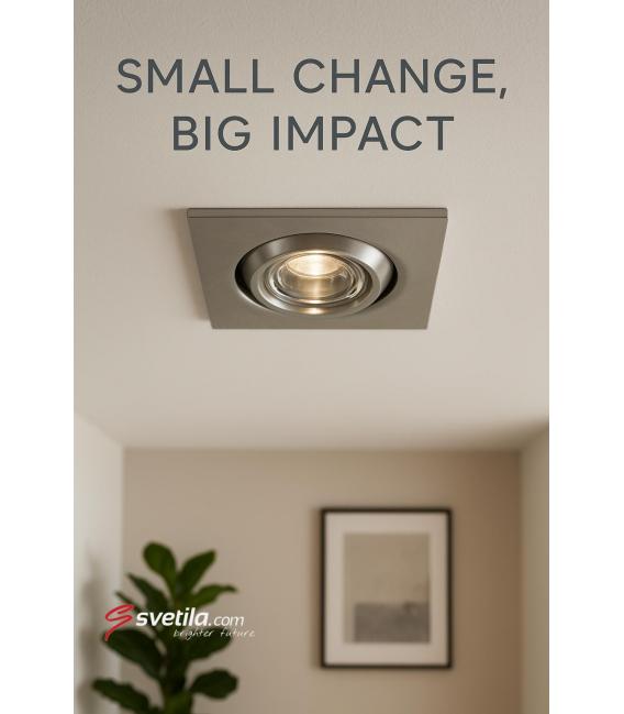 GOL D 1,6W NW Luce da incasso a LED Decorativa, cromo opaco – Foto