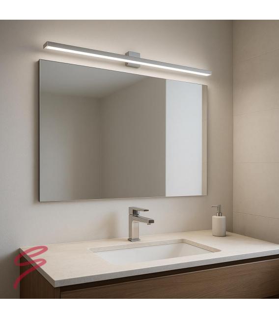 Luminaria LED estanca ROXANA 15W Cromo - Iluminación de baños – foto